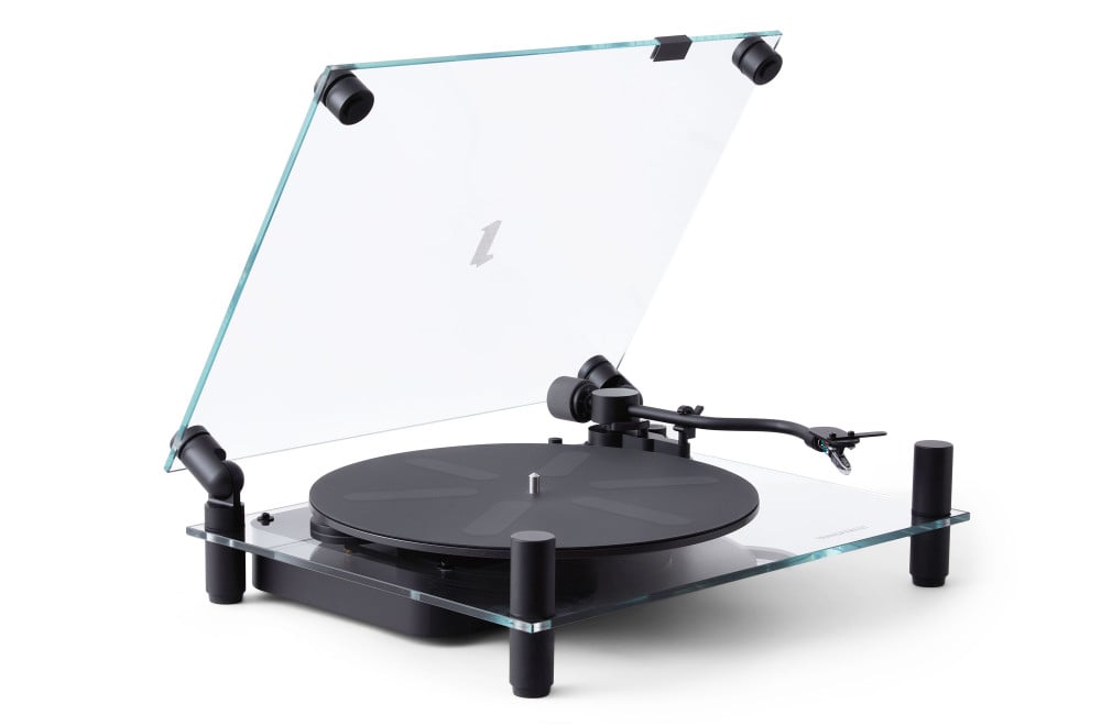 TRANSPARENT TURNTABLE - BLACK