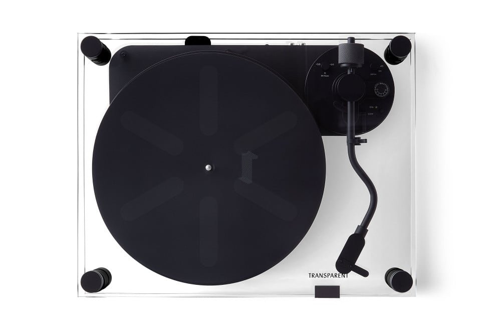 TRANSPARENT TURNTABLE - BLACK