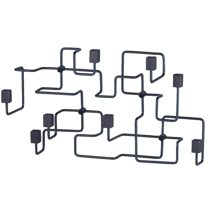 UNDERGROUND COAT RACK - BLACK OAK / BLACK