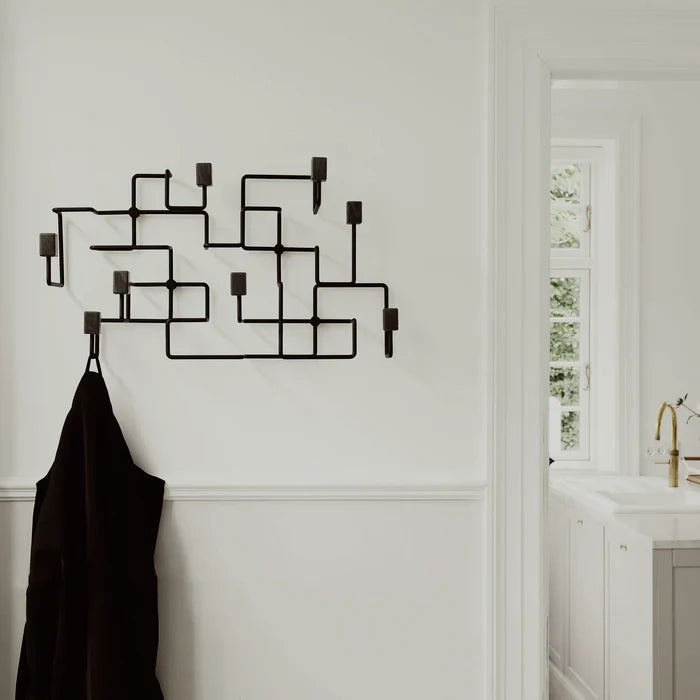 UNDERGROUND COAT RACK - BLACK OAK / BLACK