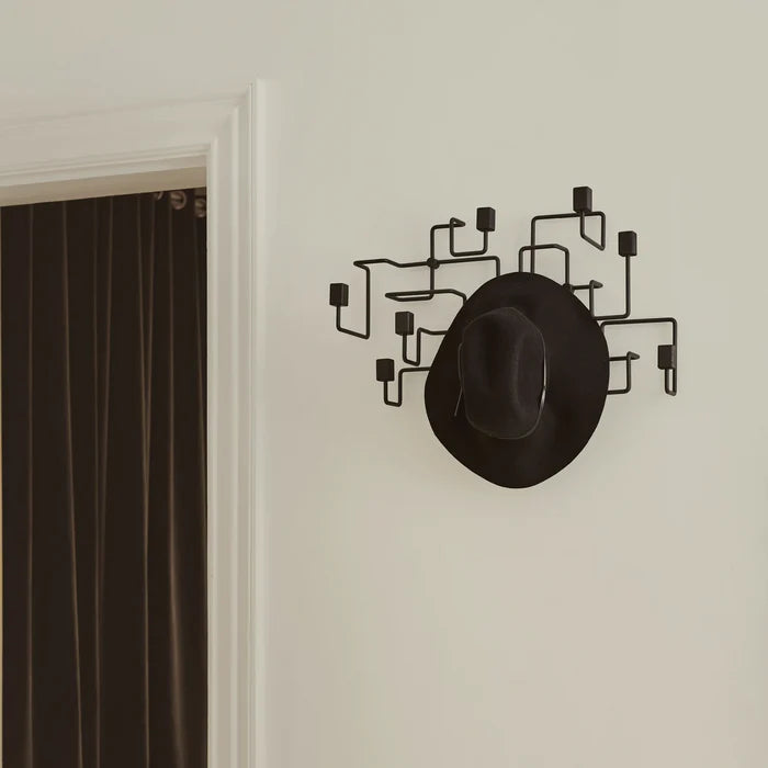 UNDERGROUND COAT RACK - BLACK OAK / BLACK