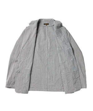 BRITISH 3B JACKET - INDIGO PINSTRIPE