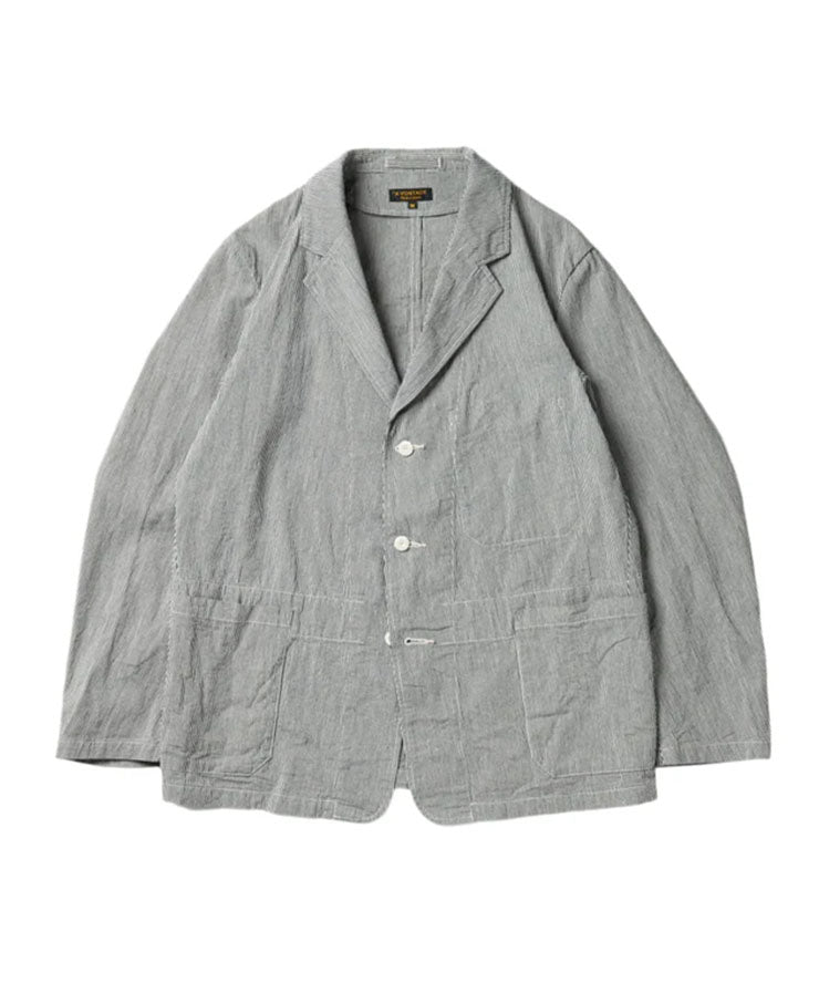 BRITISH 3B JACKET - INDIGO PINSTRIPE