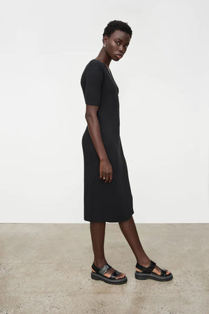 ANNIE WRAP DRESS - BLACK