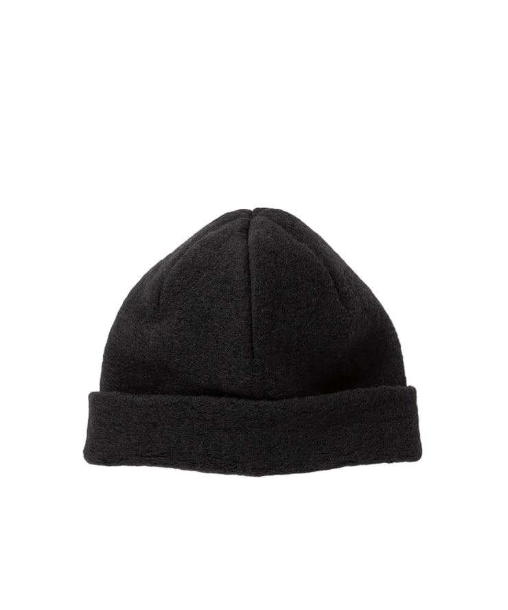 WOOL KNIT CAP - BLACK