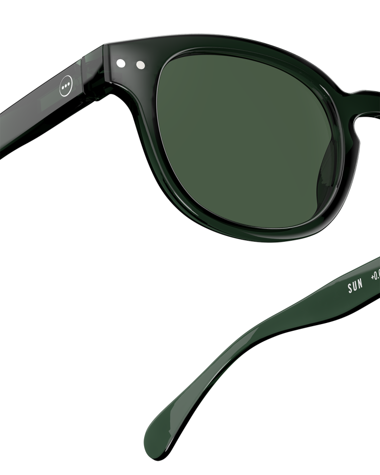 IZIPIZI ADULT SUNGLASSES #C - BAKELITE GREEN