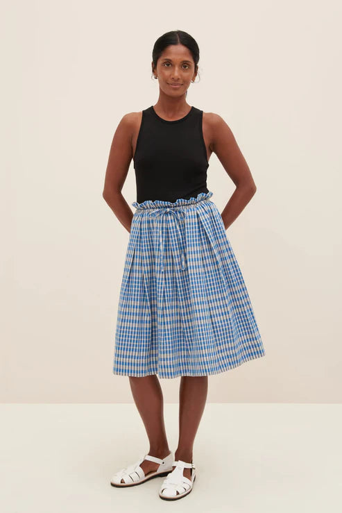 COVE REVERSIBLE SKIRT - DUO CHECK