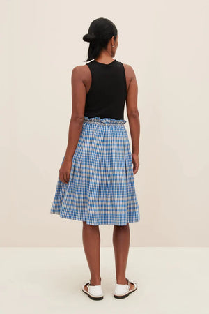 COVE REVERSIBLE SKIRT - DUO CHECK