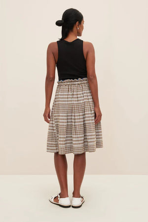 COVE REVERSIBLE SKIRT - DUO CHECK