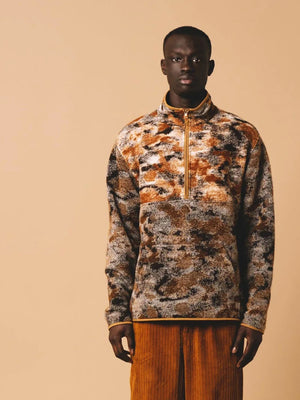 BELHAVEN FLEECE - RUST CAMO