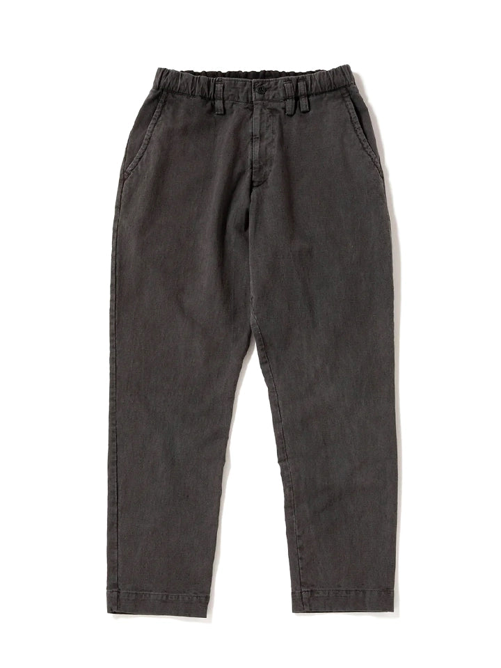 STRETCH PEG-TOP TROUSERS - FADED BLACK