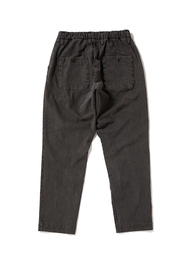 STRETCH PEG-TOP TROUSERS - FADED BLACK