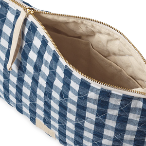 KARLA TOILETRY BAG - BLUE / WHITE