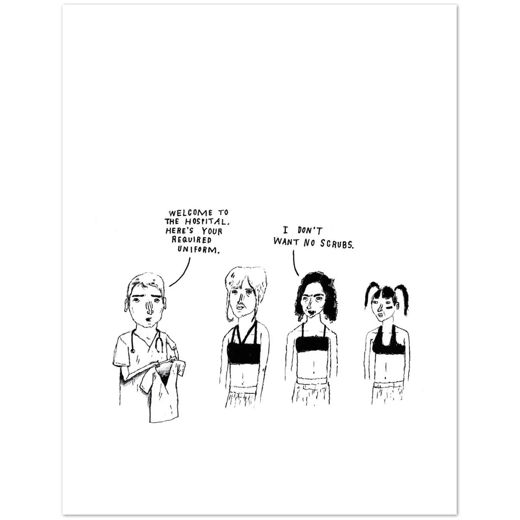 NO SCRUBS CARD - GREETING CARD