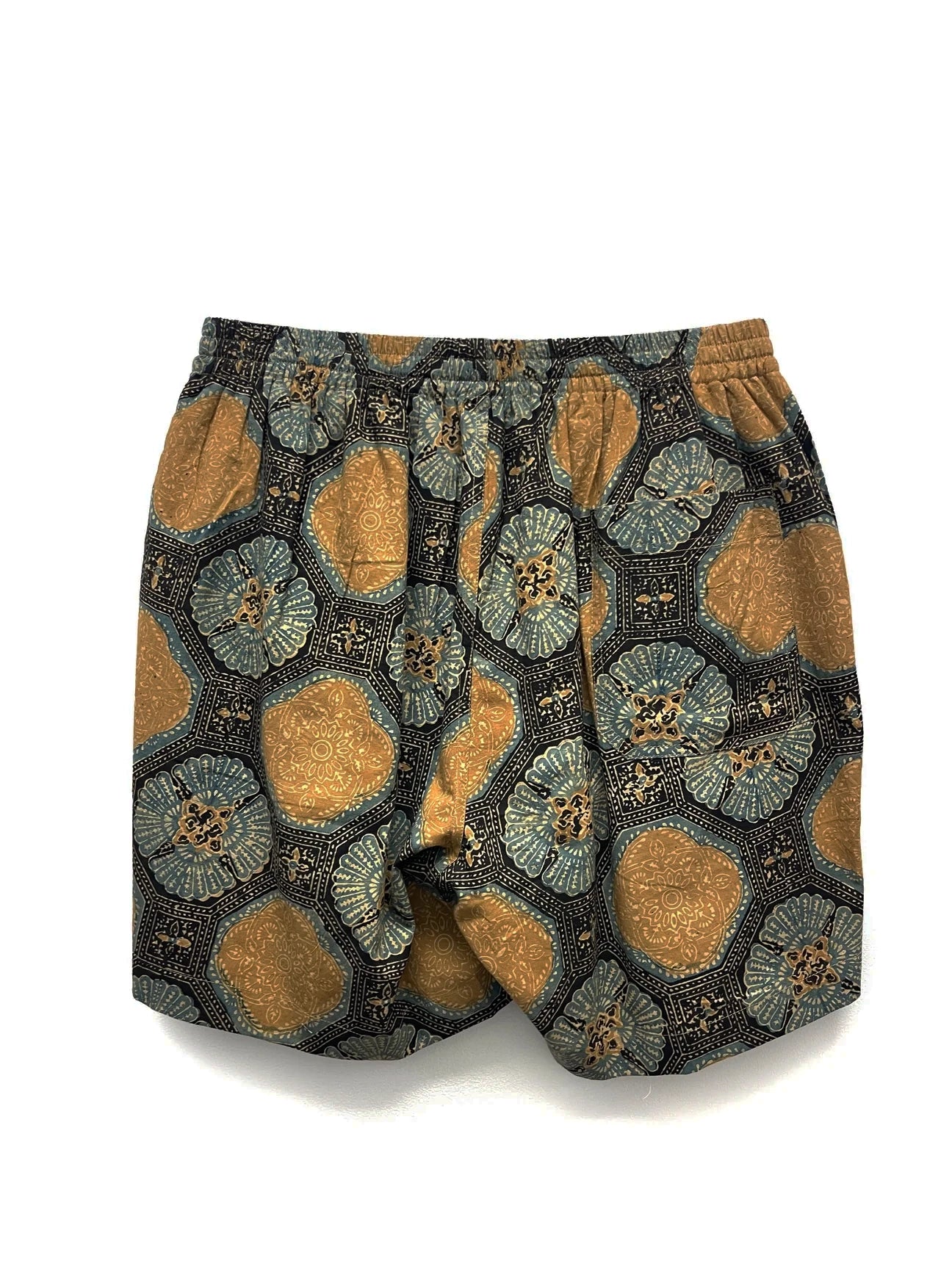 ALGHERO BEACH SHORTS - TEAL / GOLD / BLACK