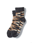 LAMBS WOOL ROOM SOCKS - CHARCOAL