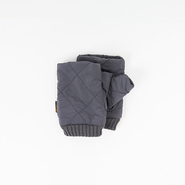 GO OUT QUILT GLOVES - GREY