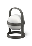 SOFT SPOT SOLAR CIRCULAR LANTERN - SLATE GRAY