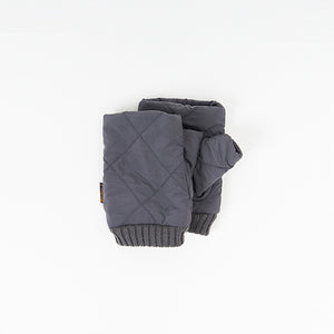 GO OUT QUILT GLOVES - GREY