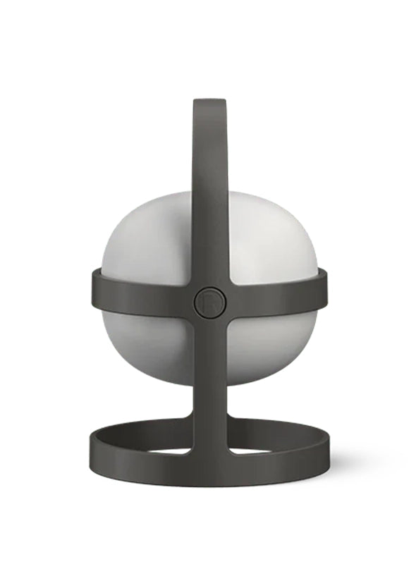 SOFT SPOT SOLAR CIRCULAR LANTERN - SLATE GRAY