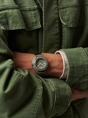 BEAMS PLUS MILITARY TRAVEL WATCH P24 - SAGE – Lennox & Harvey