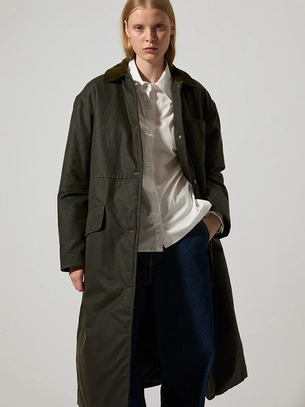 JOAN JETT PADDED COAT - BROWN