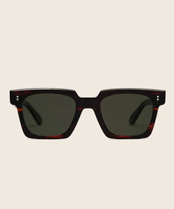 ANNA SUNGLASSES - DARK HAVANA POLARIZED GREEN LENSES