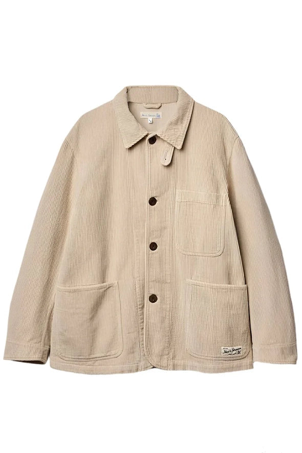 GOOD BASIC ORGANIC COTTON CORDUROY JACKET - NATURAL