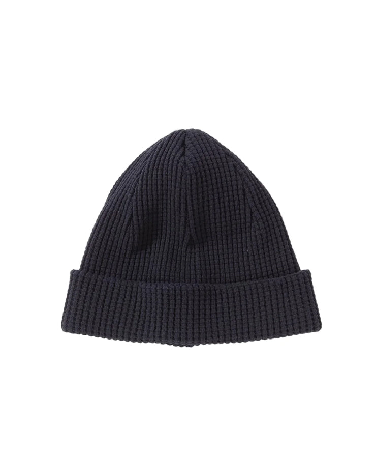 WAFFLE KNIT CAP - DARK NAVY