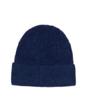 BRUSHED ALPACA BEANIE - NAVY