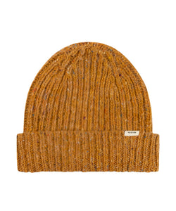 ISLA BEANIE MARL MARINO WOOL - OCHRE