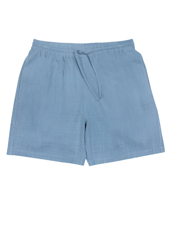 OLBIA SHORTS - KHADI LIGHT INDIGO
