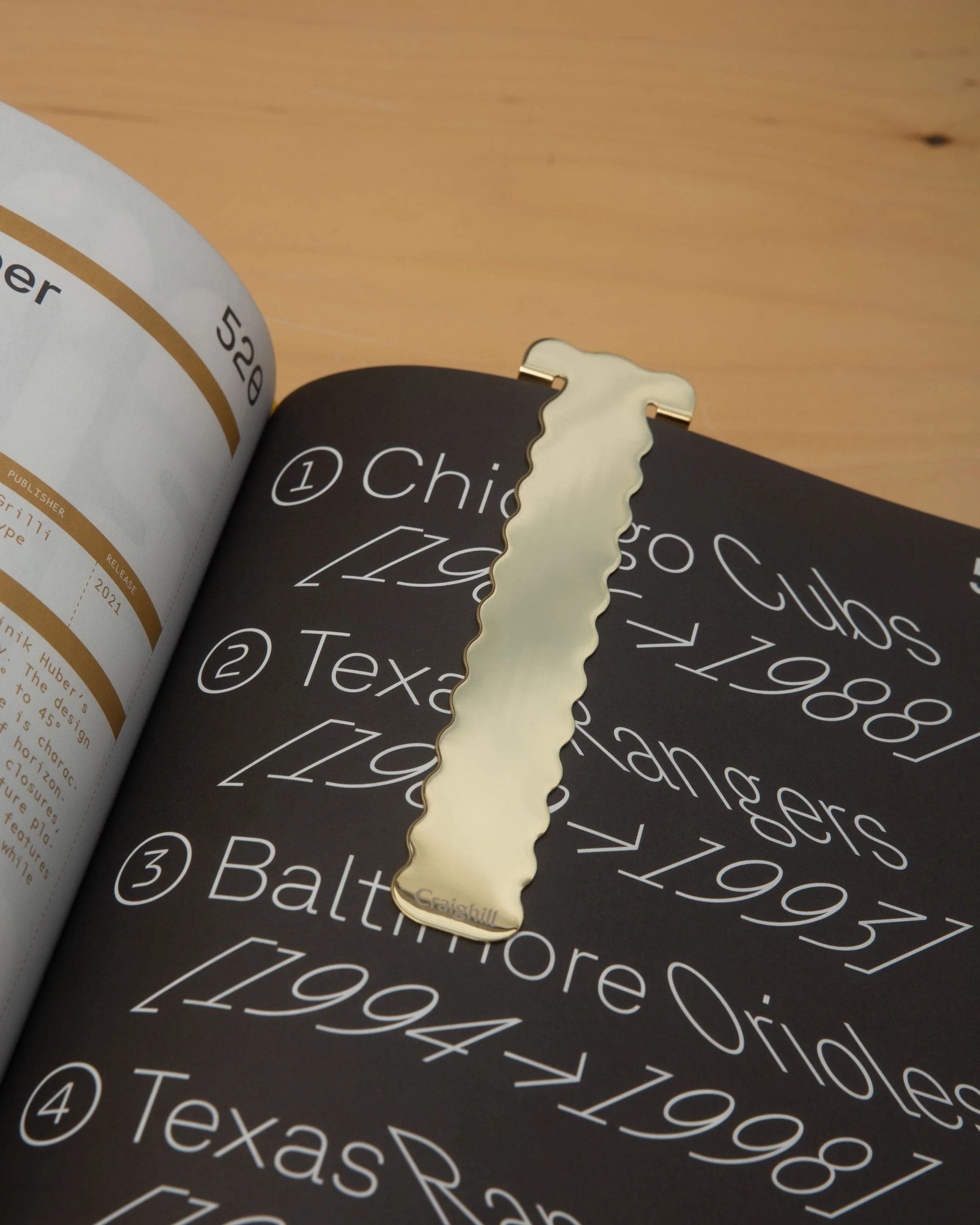 PERCH BOOKMARK - VAPOR BRASS