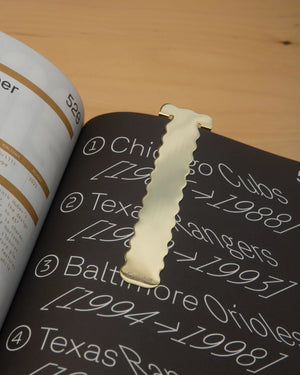 PERCH BOOKMARK - VAPOR BRASS
