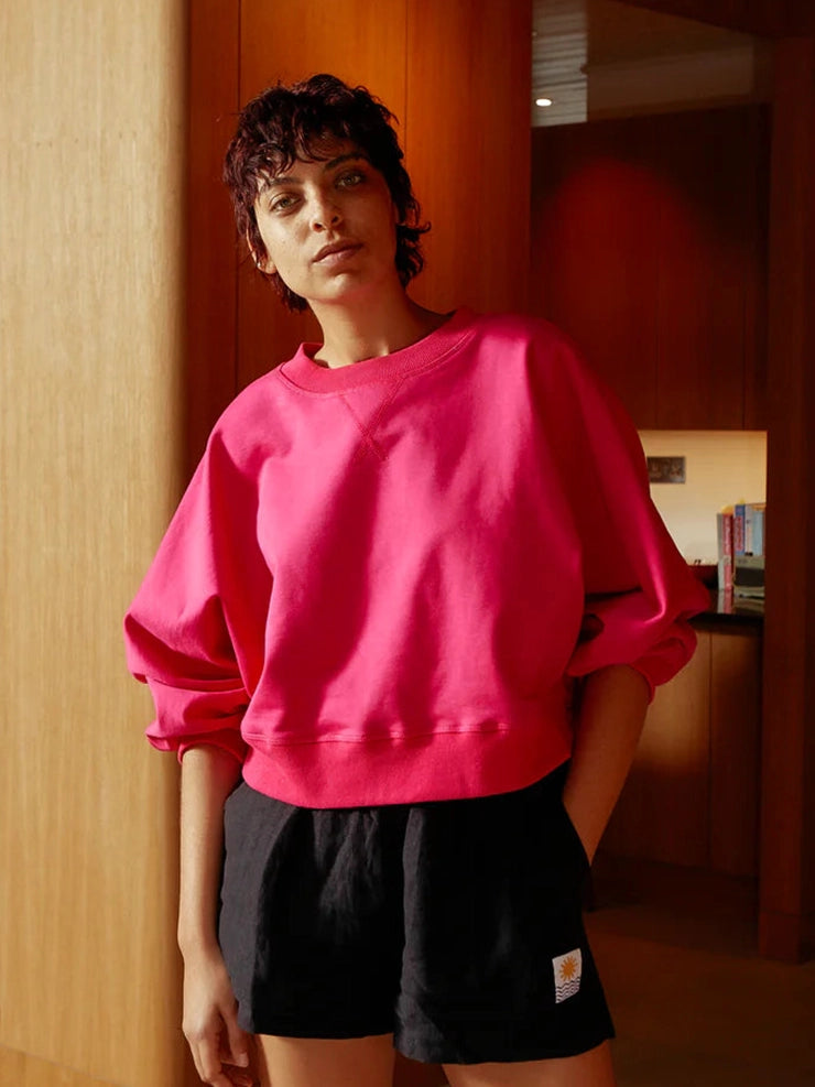 CRISPIN SWEATSHIRT - FUCHSIA