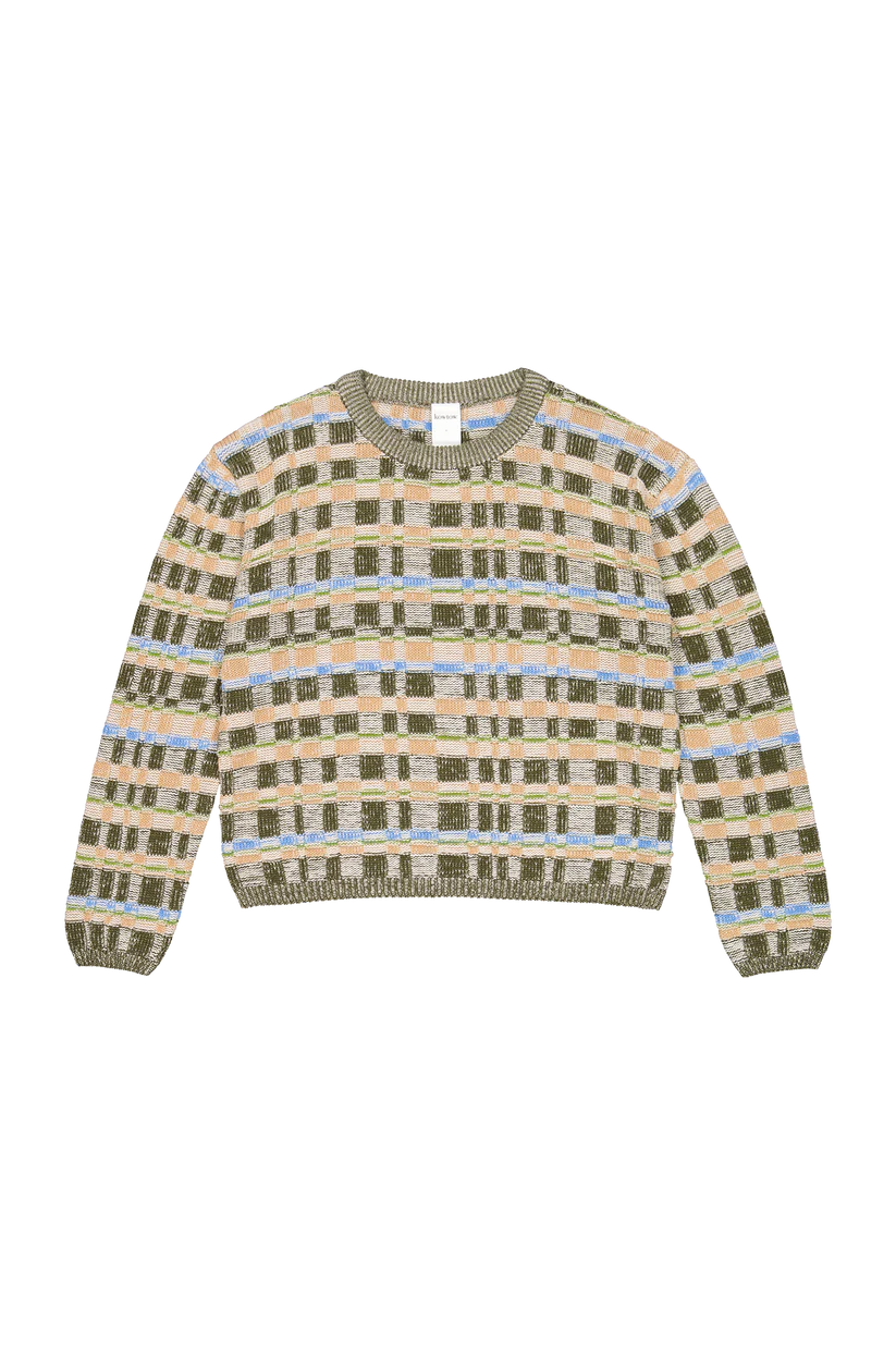 RIDGE SWEATER - EARTH CHECK