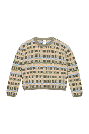 RIDGE SWEATER - EARTH CHECK