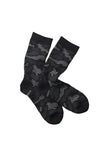 PILE CAMO CREW SOCKS - BLACK