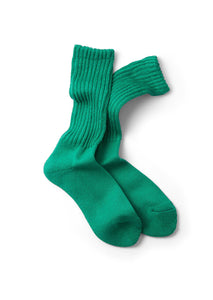 LOOSE PILE CREW SOCKS - GREEN