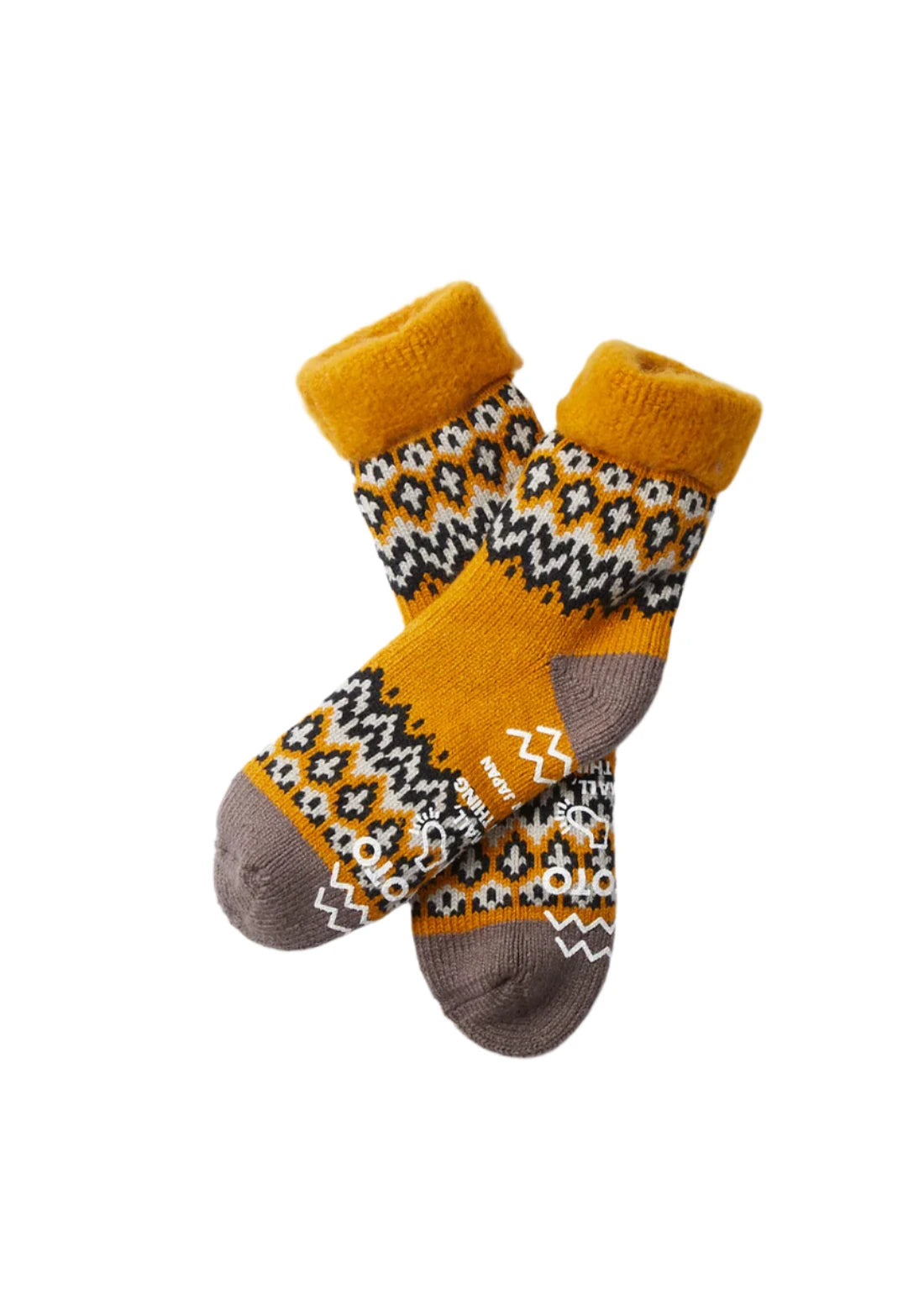 COMFY ROOM SOCKS ”NORDIC” - YELLOW