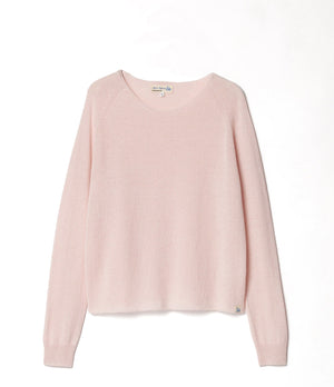WOMEN'S CREW NECK PULLOVER, RELAXED FIT - PEARL