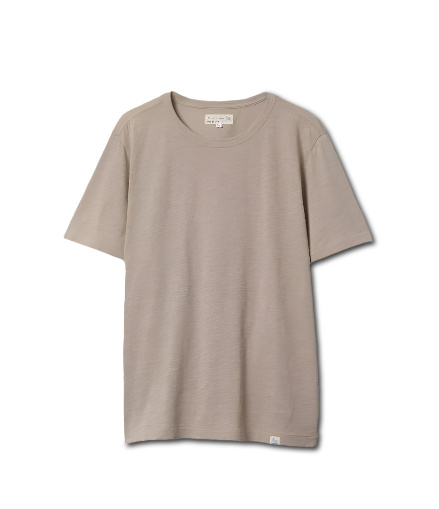 GOOD BASIC T-SHIRT - PIMA SLUB COTTON 4.9OZ RELAXED FIT - GREIGE