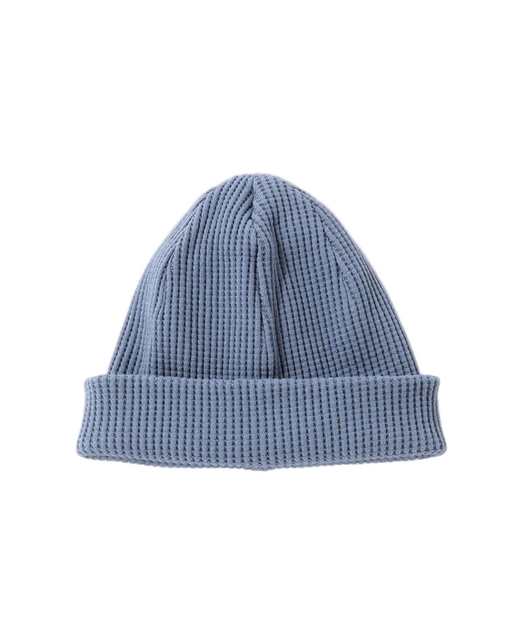 WAFFLE KNIT CAP - RETRO SAXE