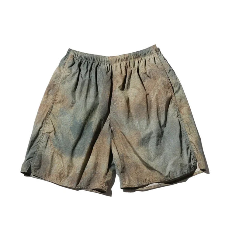 BEAMS PLUS MILITARY NYLON ATHLETIC SHORTS - BIEGE