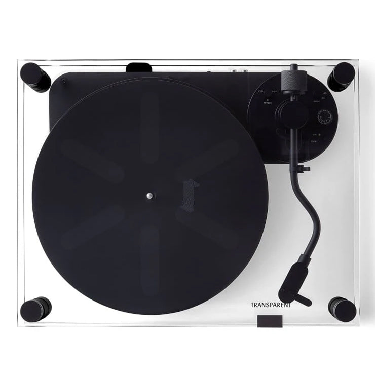 TRANSPARENT TURNTABLE - BLACK