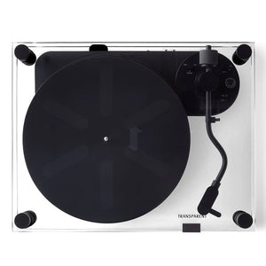TRANSPARENT TURNTABLE - BLACK