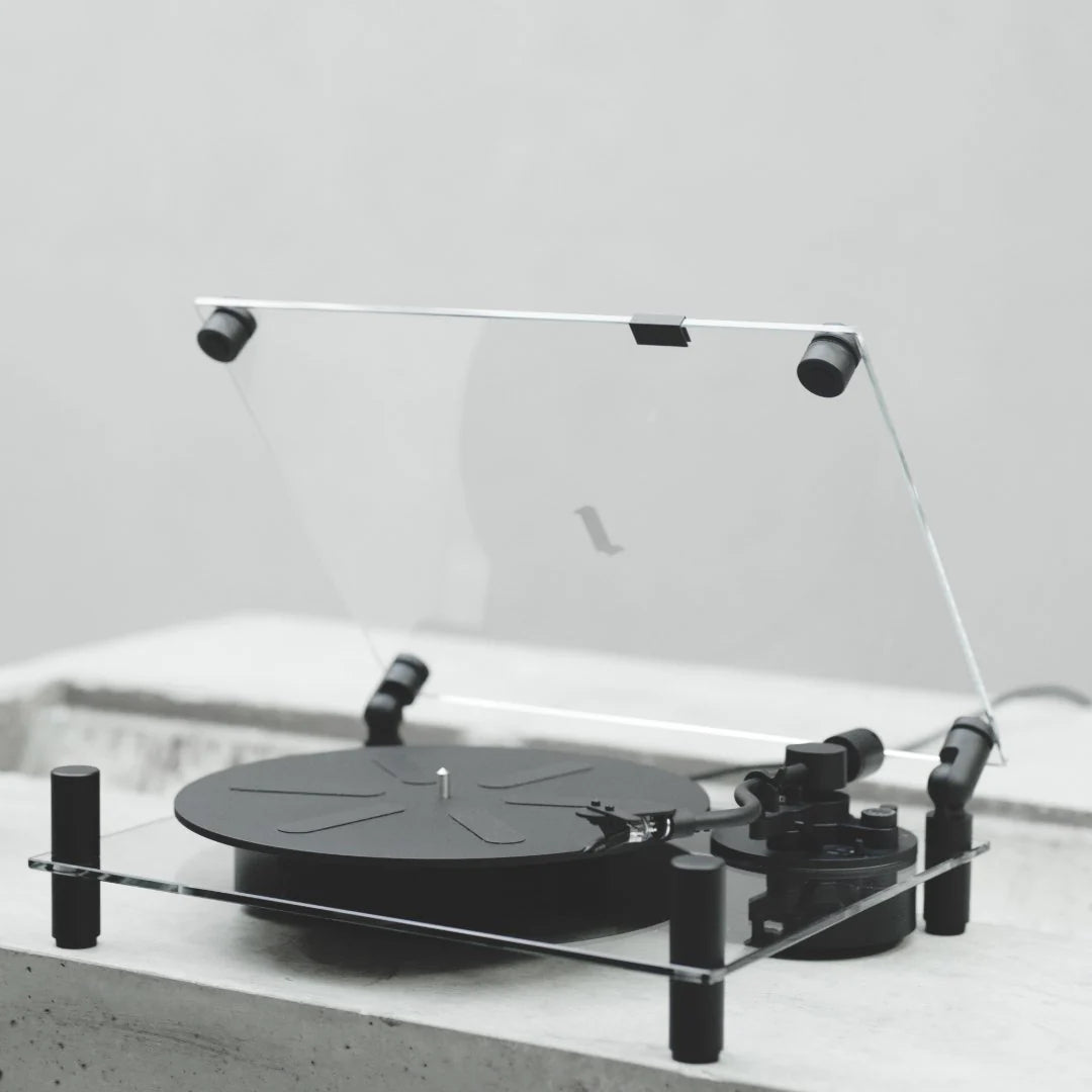 TRANSPARENT TURNTABLE - BLACK