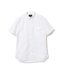 BEAMS PLUS BD SHORT SLEEVE OXFORD SHIRT - WHITE