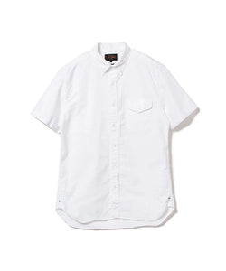 BEAMS PLUS BD SHORT SLEEVE OXFORD SHIRT - WHITE