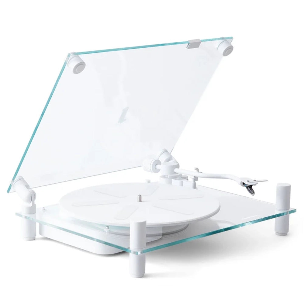 TRANSPARENT TURNTABLE - WHITE